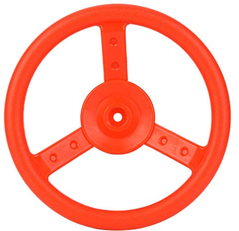 Volante in Plastica per Bambini - Parco Giochi Piccolo - Arrampicata su Cornici d'albero - Case da Cortile Playset - Rosso