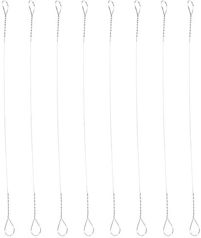 BESTonZON 8pezzi Affettatrice Per Formaggio Acciaio Inossidabile Filo Sostituibile Utensile Manuale Ergonomico Per Casa e Ristoranti Facile Da Pulire e Riporre Per Formaggi Duri e Burro