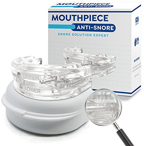 Anti Snoring Devices, Snore Stopper, Anti-Molar Silicone Braces Dental Tray, Stop Snoring Devices, Mouth Guard Adjustable Anti Snoring Devices, Prevent Bruxism & Snore Mouthpiece for Men and Women