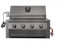 Einbau Gasgrill Hermann XL - Pro Edelstahl Einbaugrill mit Einfassung, Deckel und Drehspieß für Outdoor Küche Grillküche – Fettwanne mit Frontauszug – 4x5kW Brenner – Made in Germany