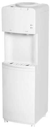 GLigeT Dispensador de Agua Enfriador de Agua Blanco con dispensador de Agua fría y Caliente de Carga Superior Fuente de Agua