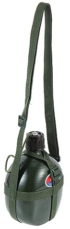 SOPOTUTU Borraccia Militare Portatile in Alluminio 1l Antiperdita Resistente All’usura per Escursionismo Campeggio Caccia e Sport All’aperto