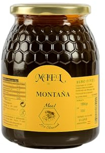 Miel de Montagne 500 g, miel pur. 100% naturel. Produit artisanal issu de notre propre récolte. Saveur douce, notes salées et acidulées. Délicieux miel, de couleur ambrée à très foncée.