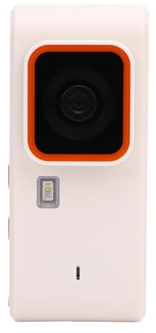 Jectse Retro 1080P CCD Digital Camera Lightweight Portable Vlog AF Autofocus for Travel Beginners Boys Girls,12MP Photos (White)