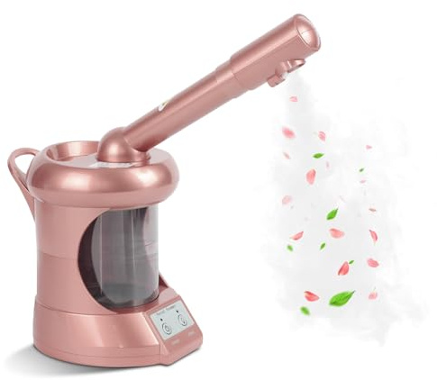 Facial Steamer, Professional Face Steamer Tabletop with Extendable Nozzle, Portable Nano Ionic Face Steamer for Home Use