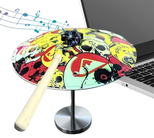 Woalopted Miniature Drum, Funny Relaxation Gadget, Mini Percussion Drum Kit, for Teenagers, Adults, Men, Students, Music Lovers, Living Room, Bedroom, Study, Dorm, Apartment