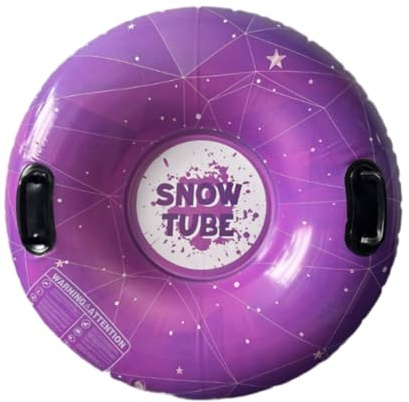 mophrati Tubos de Nieve inflables Ligeros y Resistentes al frío, Juguete para divertirse en Familia, Aventuras invernales, trineos, trineos inflables de, Púrpura, 90cm