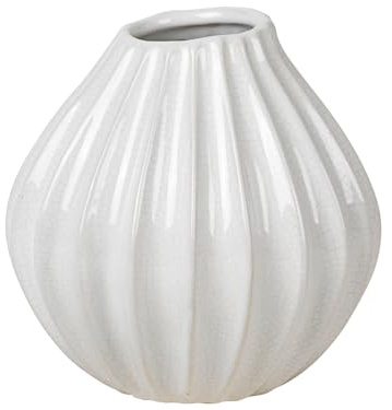 Broste Copenhagen Wide Vase S Keramik Ivory 15 cm