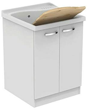 IDEALS Dolomite - Lago Mobile SOTTOLAVATOIO 61X50 con ASSE - J0029PW LAVATOIO Non COMPRESO