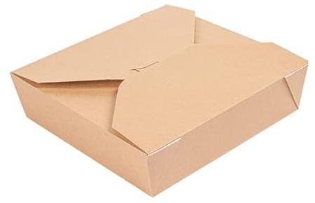 Lunch Box delivery food cibo 2910 ml avana 21,7x21,7x6 cm contenitore asporto 50 pz scatola americana