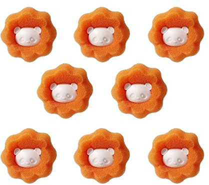 Taicols 8 Pieces Pet Hair Remover Washing Machine, Lint Balls Washing Machine, Hair Remover Pet Hair, Reusable Lint Paw for Washing Machine, Hair Catcher for Tumble Dryer and Washing Machine