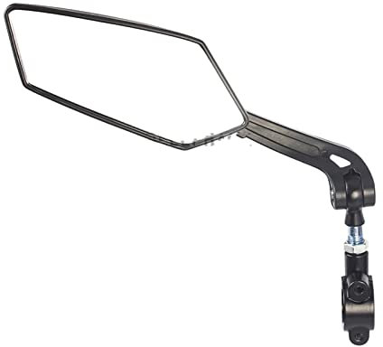 PTTRNS Rückspiegel Spiegel Radfahren Fahrrad Zubehör Fahrrad Rückspiegel Reflektor Verstellbar Drehbar Lenkerspiegel Klar Rückspiegel Elektroroller Universal Lenkerendenspiegel (Color : Left Mirror)