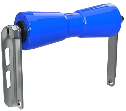 SUPROD Polyurethan Kielrolle mit Halter C Sliprolle Bootstrailer Sliphilfe verzinkt