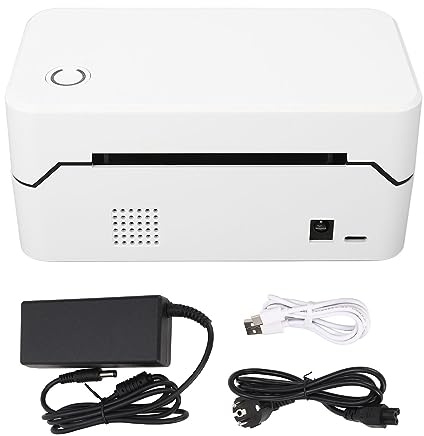 Kabelloser Thermo-Etikettendrucker für den Desktop-Versand, 100 Bis 240 V (EU-Stecker)