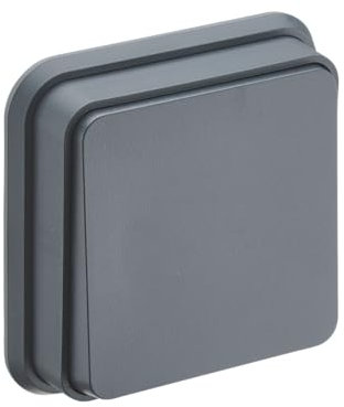 DEBFLEX - Cyklone - Interrupteur Va et Vient Complet - Interrupteur Mural Etanche IP55 - Intérieur/Extérieur - Installation Encastrée - Anthracite - 83 x 83 x 50 mm