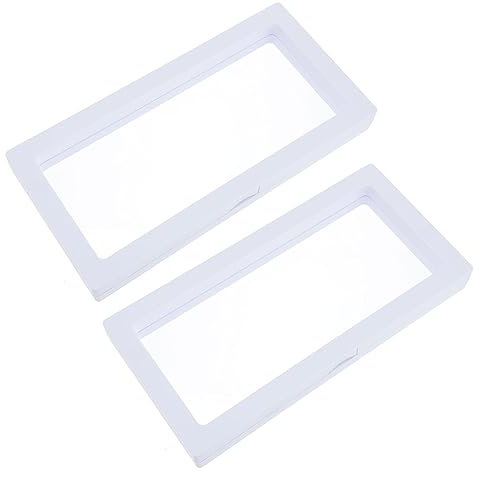 VALICLUD 2St Aufbewahrungsbox für Schmuck Ohrring-Display-Organizer Ohrring-Displayhalter Regal schwebender Aufbewahrungskoffer schwimmender Displayhalter Acryl Aufbewahrungskiste Münze