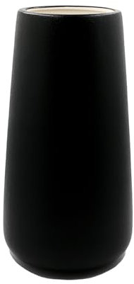 Vaso in ceramica nero alto 20cm superficie smerigliata, vasi di fiori moderni per la decorazione di tavoli interni, vasi decorativi per erba pampa, vaso boho per fiori freschi fiori secchi