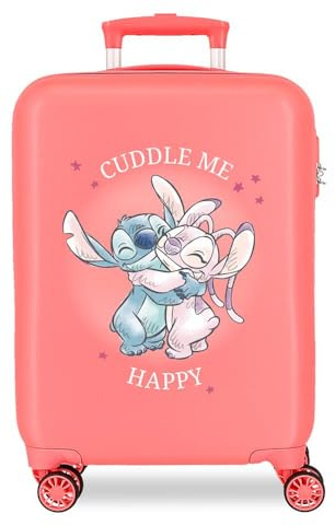 Joumma Disney Stitch Cuddle me Barnväska Rosa 45 x 31 x 20 cm Styv 1,8 kg ABS 1,8 kg 27,9 L Handbagage, Rosa, Talla única, Kabinväska