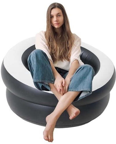 Aufblasbarer Stuhl, aufblasbares Sofa - Aufblasbarer Sofasitz, zusammenklappbares Lazy Sofa,Aufblasbares Sofa für den Innenbereich, aufblasbare Luftsofas für Camping,