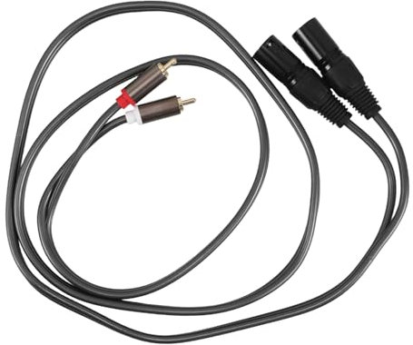 Toyvian Rca to Xlr Male Audio Cable Balanced Cable Conversion for Sound Equipment Interference-resistant Design