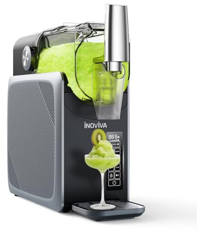 INOVIVA Slushie Machine for Home, 2.0L Frozen Drink Machine – No Ice Needed, 5 Preset Programmes, Self-Cleaning, Makes Slush, Milkshakes, Frozen Cocktails, Frappés & More