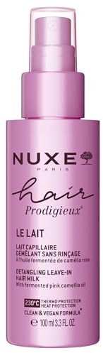 Nuxe Hair Prodigieux Detangling & Heat Protectant Leave-In Spray. 230°C Heat Protection, Adds Shine. Vegan & Silicone-Free, 100ml