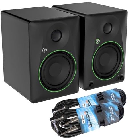 Mackie CR5BT Haut-parleur Bluetooth actif à 2 voies avec 2 câbles jack Keepdrum