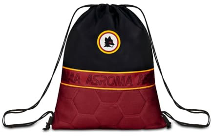 Seven AS Roma calcio Zaino Sacca, Nera, Sacca Sport e Tempo Libero, Scuola Elementare, zainetto