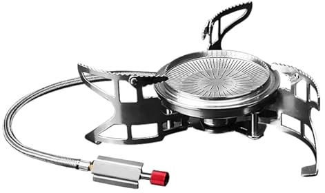 Brûleur De Cuisinière De Camping - Flame Portable, Gril À Gaz | Poove 3800W Haute Puissance Pour Les Activités De Camping, Équipement De Cuisson Extérieur Compact Pour La Configuration De Voyage De Ba