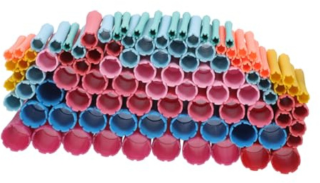 OUNONA 100 Pcs Salon Perm Rods Hair Heating Rollers Multi-size Spiral Curling Hair Tools for Women Professional Hairdressing Styling Supplies