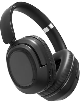 KQLHLHDYZ Auriculares Bluetooth sobre la oreja, auriculares inalámbricos con cancelación activa de ruido, auriculares plegables portátiles con micrófono de reducción de ruido estéreo HiFi integrado