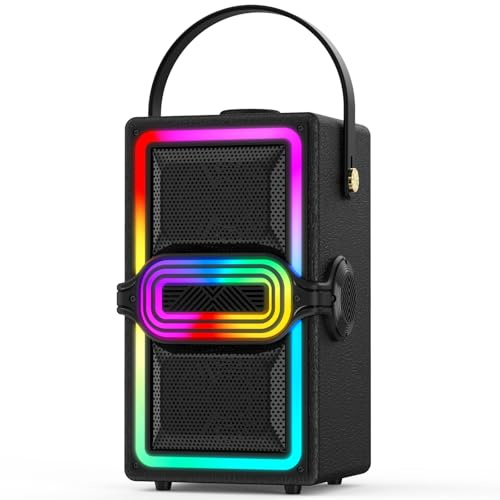 Bluetooth Speaker, 120W Peak Power Portable Speakers Wireless (Black)