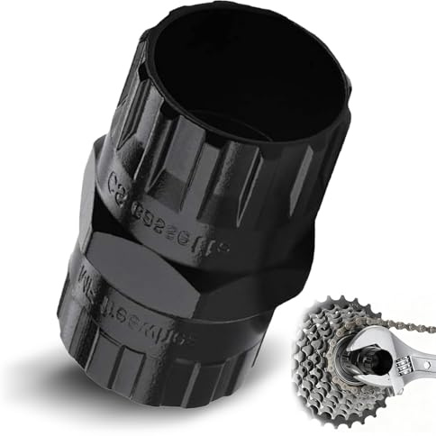 Zahnkranzabzieher 2-IN-1 Fahrradwerkzeug,Stahl Ritzelabzieher Kompatibel mit Shimano,SRAM,Sun Race,Sun Tour,Fahrrad Kassette Werkzeug Entfernen Von Freilaufwerkzeugen mit 12 Zähnen