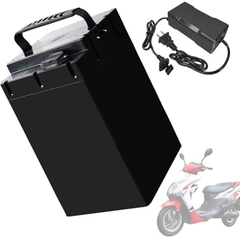 SSCYHT Batería de Litio 48 V y 20 Ah Batería de Repuesto 72 V Baterías para Motos eléctricas 40 Ah Baterías LiFePO4 con Cargador para Motores 500 W a 2800 W,48v20ah 264mm