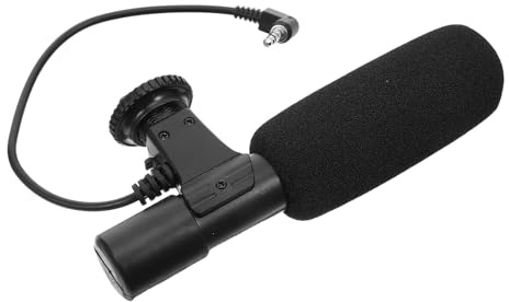 IMIKEYA Interview Recording Microphone for Camera Portable External Video Mic with Noise Reduction Compatible with DSLR and Camcorders for Live Streaming