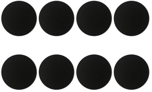 FELTECHELECTR 8 Almohadillas Redondas de Cartón de Dibujo para Mandalas 17 Cm, Papel para Puntear Mandalas, Bloc de Pintura Circular Negro para Manualidades Artísticas