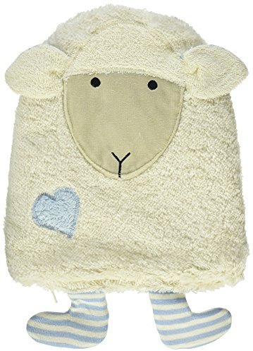 Pat & Patty SK/220 B/D épeautre coussin chauffant, 20 x 25 cm, blanc naturel) avec bandes blauweiss