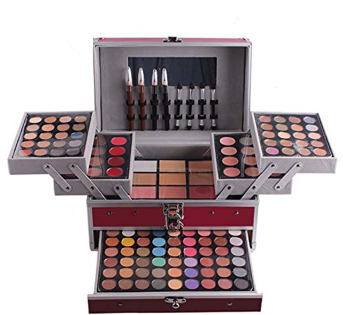 FantasyDay 132 Farben Xmas Make-up Sets Multifunktions Schminkkoffer Mädchen Makeup Kosmetik für Gesicht Augen Lippen - Schminke Kit mit Lidschatten Palette Lippenstift Concealer Puder Rouge Mascara
