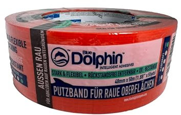 WDVS Orange Putzband Malerband Gewebeband Abdeckband 7Tage UV 50m x 48mm