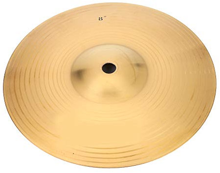 Latón Tambor Platillo, 8inch Splash Cymbal Instrumento Musical para Tambor Set, Latón Cymbal Profesional para Batería Amateur, Home Studio, Escenario, Conciertos, Rehearsals