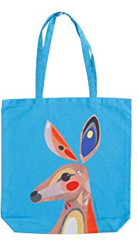 Maxwell & Williams Große Tragetasche, Motiv Echidna, 100% Baumwolle, Mehrfarbig, 42 x 41 cm, Mit Print des Australischen Künstlers Pete Cromer, Farbenfrohe Einkaufstaschev