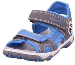 Superfit Mike 3.0 609465, Sandali con cinturino Ragazzi, Grigio Chiaro/BLU, 25 EU