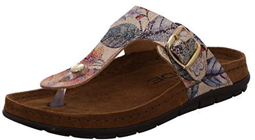 Rohde Damen, Frauen, Zehentrenner, Sandalen,Sommersandalen,zehenkneifer,flip Flops,bequem,leicht,Sommer,Strand,Sommerschuhe,Gold,37 EU / 4 UK
