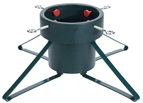 Spetebo Weihnachtsbaumständer aus Metall - groß/grün - für Bäume bis 250 cm Höhe Christbaumständer Baumständer