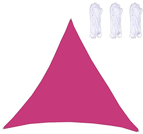 DKLE 2x2x2 m Vela Ombreggiante Triangolare Traspirante, Tenda da Vela Parasole Impermeabile, Tenda Parasole Esterno con, per Patio, Giardino, Pergola, Backyard, Outdoor Facility & Activities