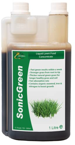 Hydra SonicGreen Grass Lawn Feed Fertiliser(1 Litre)