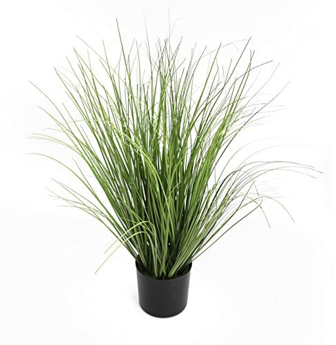 Dhouse Künstliches Gras Deko Gräser Gras Arrangement Grasbusch +Topf 60cm Künstliche Zierpflanze Dekogras Täuschend Echt für Büro Deko Kunstblumen