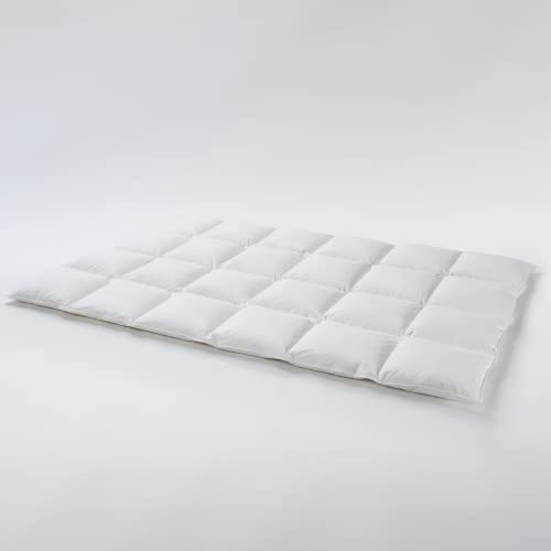 Daunenfee – Winter Cassettendecke 155x220cm –Daunen & Federn – 4x6 Karos, 2cm Stege – Handarbeit Made in Germany