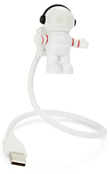 balvi-USB-Lampe Starman Farbe Weiß USB-Lampe mit flexiblem Arm zum genauen Ausrichten des Lichtstrahl