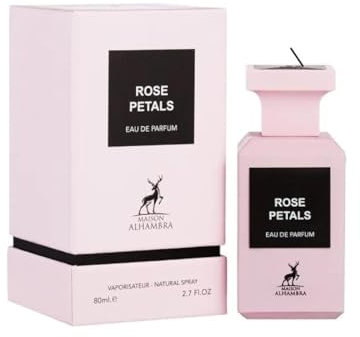 Rose Petals 80ml Eau De Parfum Fragrance for Men and Women by Maison Alhambra